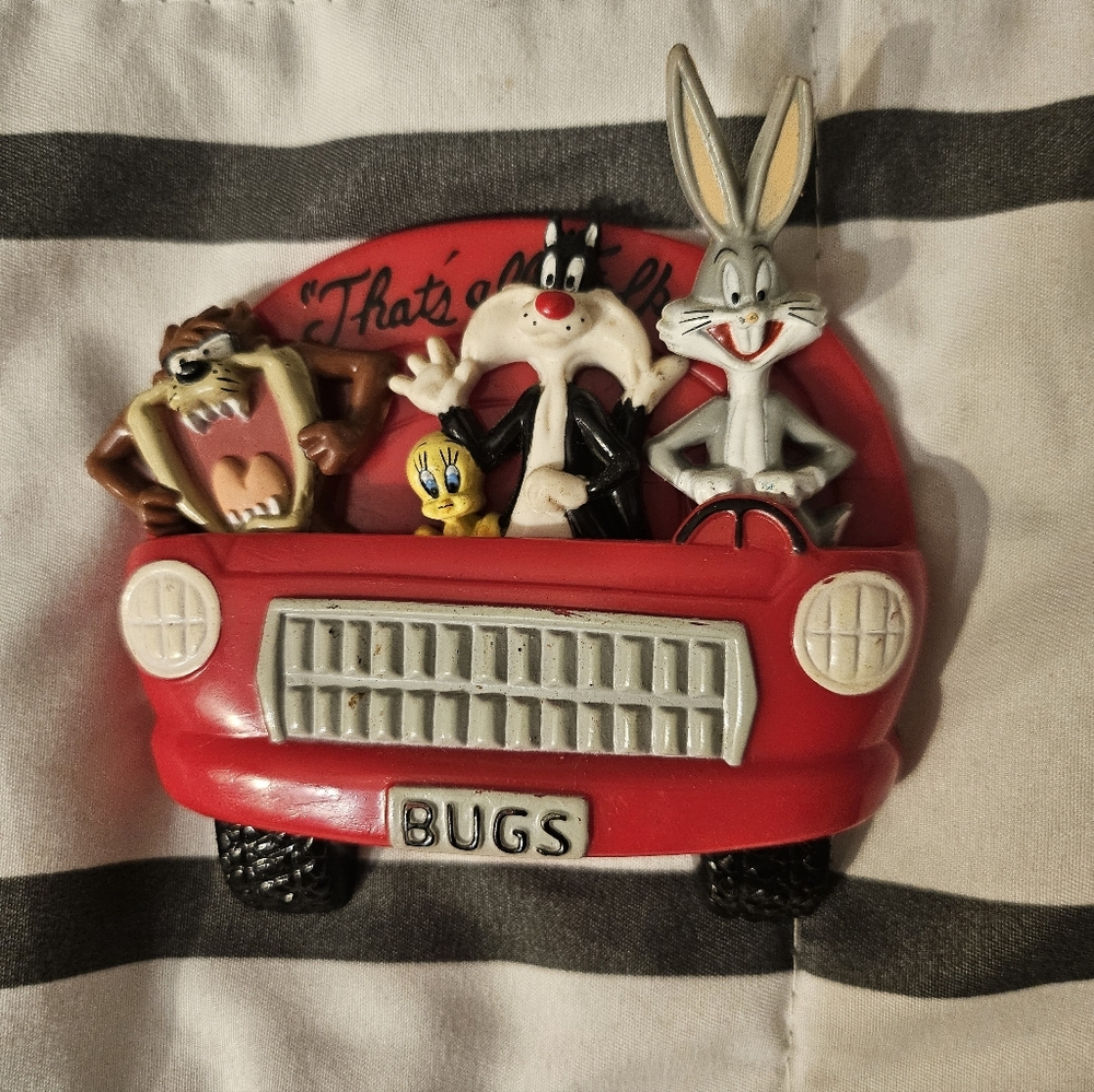 Looney Tunes Magnet Set of 4 Vintage 1997 Giftco‎ Car Bugs Taz Sylvester Tweety